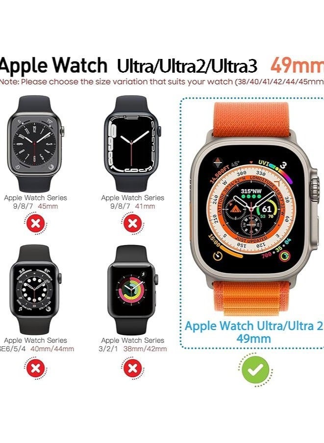 HablTech Protective Case Compatible with Apple Watch Ultra3/Ultra2/Ultra 49mm Case with Tempered Film Screen Protector for iWatch Full Protective Hard PC Bumper Touch Sensitive HD Screen - Image 2